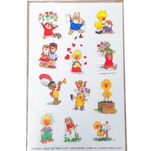 Suzy's Zoo Vintage 1990s Stickers (Set of 60)